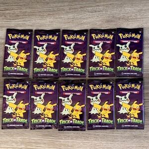 Halloween Trick or Trade BOOster Packs 10 Pokemon Trading Cards TCG Collectible